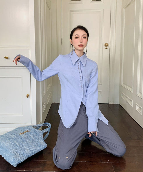 Star Button Blouse